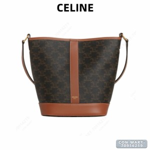 CELINE セリーヌ celine スモール トリオンフキャンバス ハンドバッグ バケット タン ブランド レディース バッグ celine 送料無料  ファ