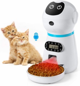 自動給餌器は猫に適用され、中小型犬の自動給餌器は3.5リットルのタイマータイプです。