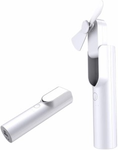 手持ち扇風機 携帯扇風機 USB充電式 ファン 2in1 ミニファン ハンディファン 人気  4800mAh 大容量バッテリー 最大32時間動作 小型 卓上/