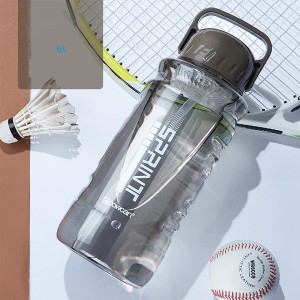 ボトル 水筒 ポータブルストロースポーツウォーターボトル フィルター付き 1000 1500 2000ml BPAフリー プラスチックウォーターボトル 自