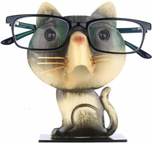 眼鏡スタンド メガネホルダー かわいい猫型 メガネ置き めがねスタンド アイアン クリエイティブホーム 眼鏡収納 おもしろ雑貨