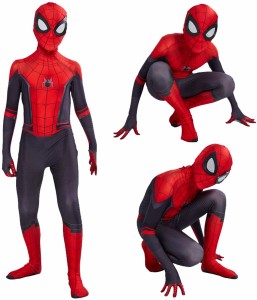 スパイダーマン コスプレ 子供 コスチューム,ハロウィン コスプレスパイダーマン 成人キッズ コスチューム スパイダーマン コスプレハロ