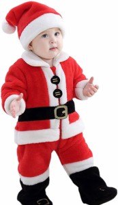 サンタ コスプレ ベビー 着ぐるみ サンタコス 赤ちゃん 服 もこもこ クリスマス 衣装 子供 男の子 サンタクロース 仮装 コスチューム