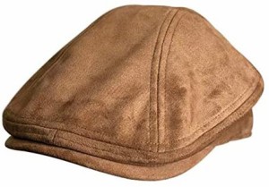 ハンチング 帽子 無地 スエード メンズ レディース アウトドア キャスケット ハンチング帽 ゴルフファッション