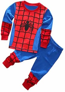 20％OFFクーポン+10倍ポイント6/3-6/10期間限定スパイダーマン パジャマ 男の子 長袖 子供服90cm〜130cm 綿100％ ギフト プレゼント