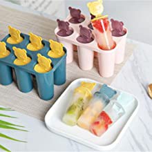 自家製アイスクリーム型 くま 可愛い アイスボックス DIYアイスクリーム冷凍アイスキューブボックス 製氷器 シャーベット製氷皿