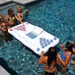 浮き輪 フロート 大人用 子供用 ビール卓球エアマットレス フローティングプールバー 夏対策 ウォーターベッド ウォーターベッド マット 