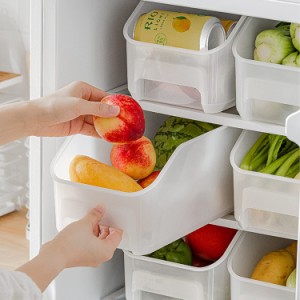 整理ボックス プラスチック 透明 キッチン 冷蔵庫 野菜 果物 フルーツ 衣装 衣類 玩具 おもちゃ 化粧品 文房具 食品 スナック菓子 ハンド
