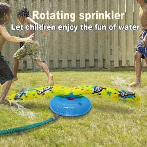 360度回転噴水 水遊び 子ども用 耐久性 取付簡単 芝生遊び 簡単収納 持ち運び便利 小型 おもちゃ 子供用 水遊び 親子遊び 家庭用 アウト