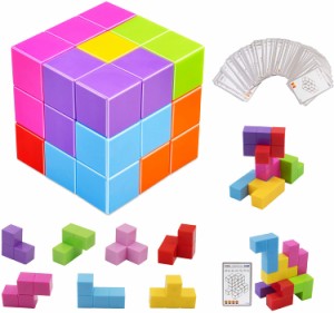 マグネットパズルブロック 魔方 最強大脳ゲーム 賢人パズル Magnetic Cube Blocks マジックキューブ マグネットおもちゃ 磁石ブロック 積