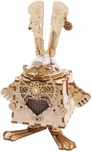 DIYオルゴール 3D立体パズル ロボット ギア クラフト キット 子供＆大人 おもちゃ オモチャ 知育玩具 男の子 女の子 大人 新年 ギフト 誕