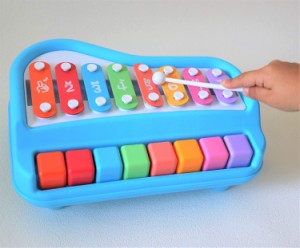?かわいい鉄琴 ピアノ 楽器おもちゃ 音楽玩具 子供 音楽 打楽器 早期開発 知育玩具 男の子 女の子 誕生日 クリスマス プレゼント 楽器 青