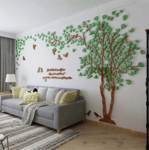 ウォールステッカー 3D立体創造的な愛の木 ステッカー 女の子の部屋の壁のステッカー テレビの背景 壁紙 壁イラスト ウォールデコレーシ