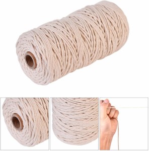DIY編み糸 綿ロープ 極太編み糸 綿糸 カーテンロープ コットンロープ 編み物 ラッピング バッグ持ち手用 ロープハンドル 丈夫 多機能 2サ
