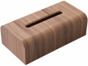 木製 ティッシュボックス おしゃれな ティッシュケース ティッシュ カバー ケース ダークブラウン 約26.5×14×8.5cm