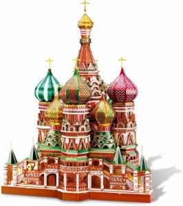 3d立体パズル メタリックナノパズル 聖ワシリイ大聖堂（特別版） パーツ数：711個 ナノパズル 3Dパズル クリスマス プレゼント 贈り物