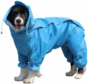 犬用レインコート 快適 いい素材 レインコート ペットレインコート カッパ 犬用合羽 小型犬 中型犬 大型犬 帽子付 通気 完全防水 耐久性 
