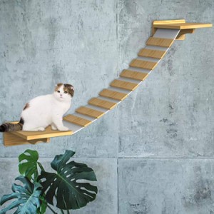猫のはしごの手順-ペット猫の壁の壁の階段の階段の登りの棚通路ラウンジアクティビティセンタープレイ家具 ねこハウス キャットハウス 猫