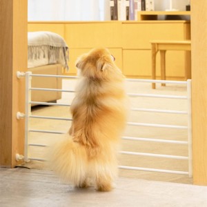 ペットゲート 犬用バリアゲート ペットフェンス 伸縮可能 ドアストッパー 間仕切り 犬 猫 侵入防止 室内室外庭