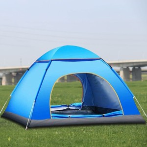 テント キャンプテント ツーリング テント ドームテント ワンタッチテント 2〜4人用 二重層 2WAY テント キャンプ用品 アウトドア 登山 