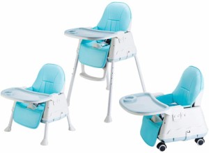 ベビーチェア テーブルチェア 赤ちゃん用 3ヶ月-4歳 お食事椅子 クッション付き 折りたたみ 食卓 持ち運び 便利 ハイチェア 高さ調節可能