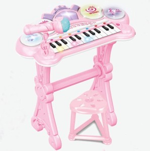 20％OFFクーポン+10倍ポイント6/3-6/10期間限定電子ピアノ ピアノ おもちゃ おもちゃのピアノ 子供用 キッズ (光る ミニピアノ マイク付