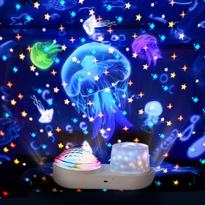 スタープロジェクターライト 星空ライト プラネタリウム星空3D投影 6種類投影映画 ベッドサイドランプ 常夜灯 ロマンチック雰囲気作り 星