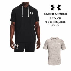 【送料無料】アンダーアーマー 半袖パーカー UNDER ARMOUR UAライバルテリー ショートスリーブ フーディー 1370396 | UA カジュアル メン