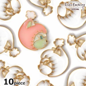 【レジン枠】 10個 ニット帽子 横顔ネコ レジン枠  【DecoFactoryオリジナル】 アクセサリー 手芸 メタル パーツ アクセサリーパーツ ハ