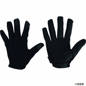 おたふく手袋 FB-64-BK-L おたふく フーバー シンセティックレザーグローブ インサイドベルトモデル ブラック L