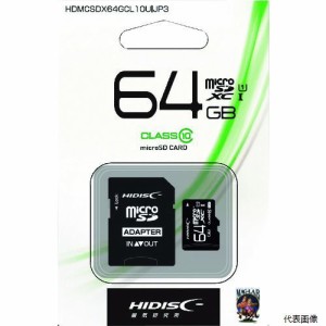 磁気研究所 HDMCSDX64GCL10UIJP3 ハイディスク マイクロSD64GB
