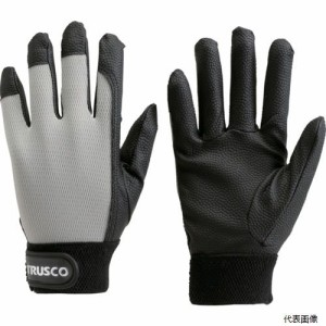 TPUG-G-M TRUSCO PU厚手手袋 Mサイズ グレー
