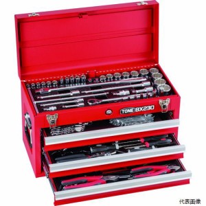 (代引き不可) TONE TSX950 TONE 整備用工具セット ツールセット 差込角9.5mm 12.7mm 86点セット レッド