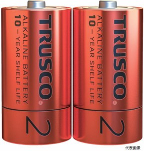 TLR14GPL-2S TRUSCO アルカリ乾電池10年 単2 (2本入)