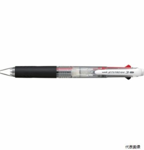 三菱鉛筆 SXE340007.T uni ジェットストリーム3色ボールペン 透明