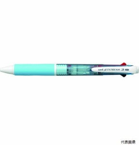 三菱鉛筆 SXE340007.8 uni ジェットストリーム3色ボールペン 水色