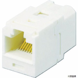 パンドウ CC688IW イット カテゴリ6 JJアダプタ(RJ45中継用ジャック) オフホワイト