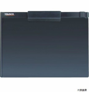 TCBM-A4S-BK TRUSCO ペンホルダー付クリップボード(マグネット付) A4横 黒