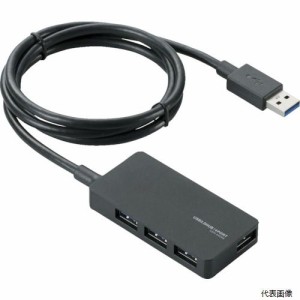 エレコム U3H-A408SBK USBHUB3.0/ACアダプタ付/セルフパワー/4ポート/ブラック