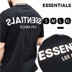 ESSENTIALS エッセンシャルズ Logo T-Shirt 反射 ロゴ Tシャツ 半袖 メンズ レディース Tシャツ ブラック ホワイト