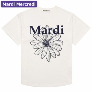 マルディメクルディ MARDI MERCREDI アパレル Tシャツ IVORY NAVY アイボリー ネイビー 半袖 TSHIRT FLOWERMARDI 韓国 ファッション