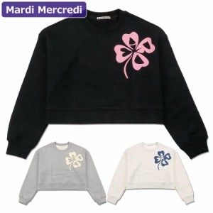 マルディメクルディ Mardi Mercredi スウェット CROPPED SWEATSHIRT CLOVER 長袖 レディース 韓国 ファッション アパレル クロップド丈