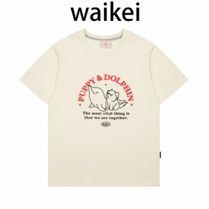 WaiKei マルチーズ Tシャツ 半袖 シャツ カットソー ワイケイ 男女兼用 ユニセックス 韓国