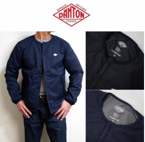 2024春夏入荷分 DANTON ダントン NYLON STRETCH TAFFEAT インサレーションジャケット ＃DT-A0483 SBT 2color BLACK NAVY MEN