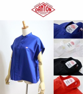 2024春夏新作 DANTON ダントン コットンリネン スリーブレスシャツ SLEEVELESS SHIRT #DT-B0235 VCL レディース