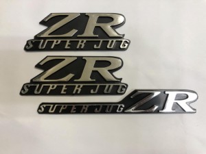 新品 スーパージョグ JOG ZR エンブレム 3枚/set メッキ