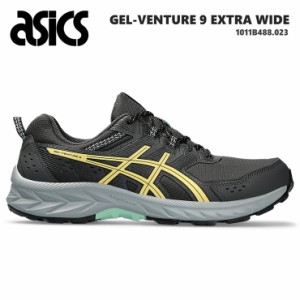 アシックス ウォーキングシューズ メンズ asics GEL-VENTURE 9 EXTRA WIDE 1011B488-023 Graphite Grey/Faded Yellow ゲルベンチャー ウ