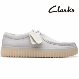 クラークス トーヒルロー ホワイトレザー Clarks Torhill Lo 26176221 ワラビー デザートブーツ モカシン