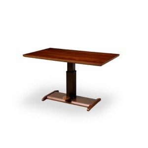 昇降式テーブル 幅135cm リフティング テーブル ウォールナット デスク センターテーブル  ダイニング リビング 安定 ガッチリ 人気