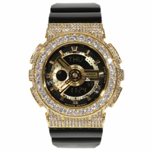 BABY-G ベイビーG カスタム G-SHOCK CZダイヤ（キュービックジルコニア）ゴールド カスタムバタフライバックル 腕時計 プレゼ